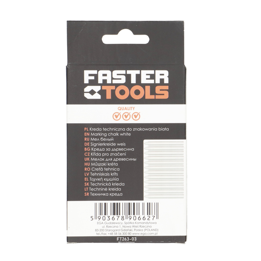 Creta cerata alba 12x116mmcm Faster Tools [5]