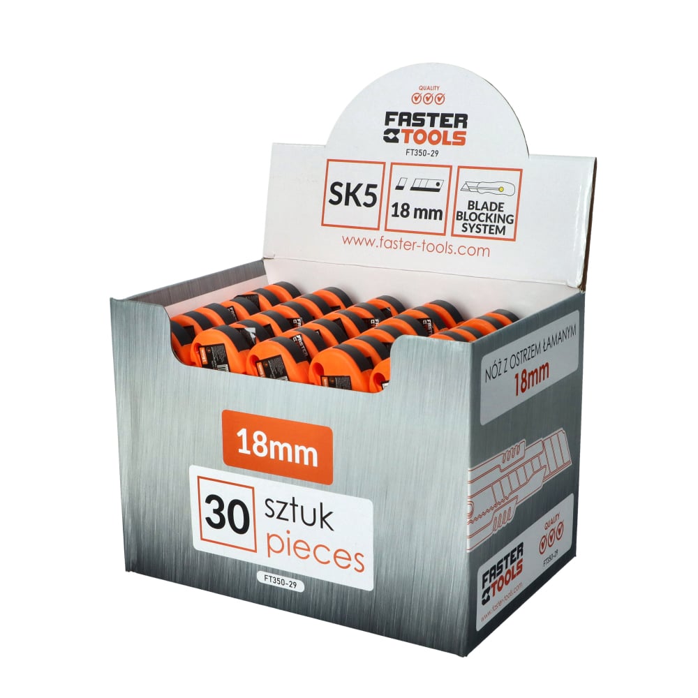 Cutter cu lamela neagra SK5 de 18mm Faster Tools [6]