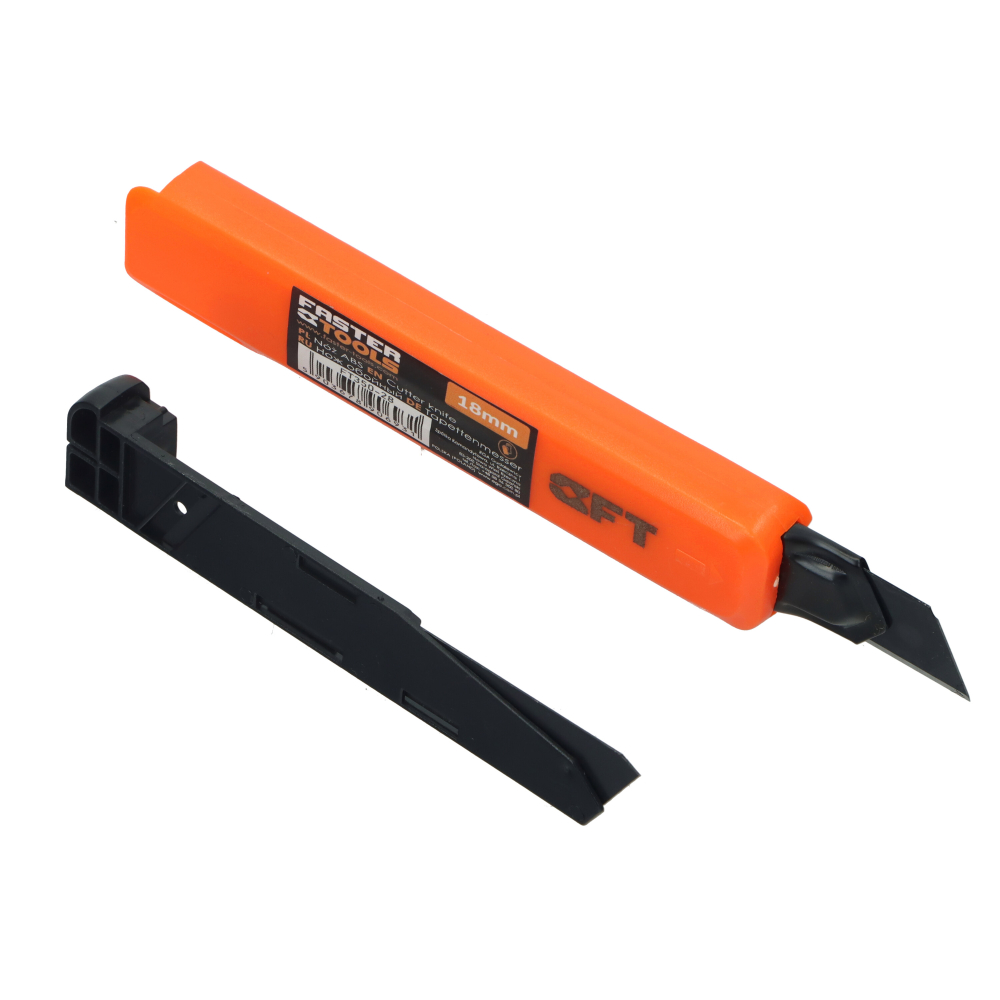 Cutter cu lamela neagra SK5 de 18mm + lama de rezerva Faster Tools [3]