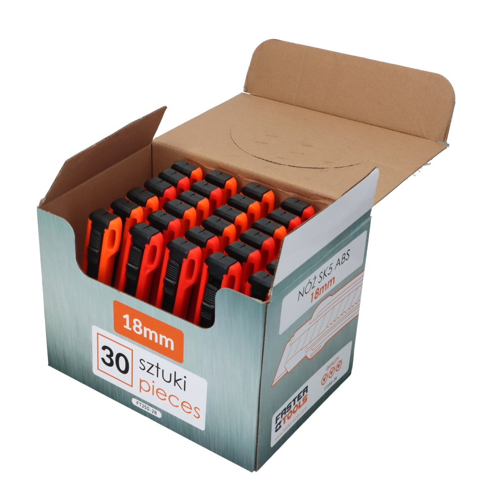 Cutter cu lamela neagra SK5 de 18mm + lama de rezerva Faster Tools [8]