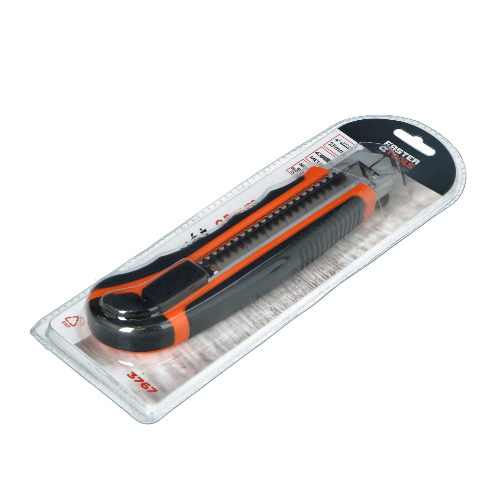 Cutter universal din plastic cu sina metalica 25mm cu rotita de blocare Faster Tools [4]