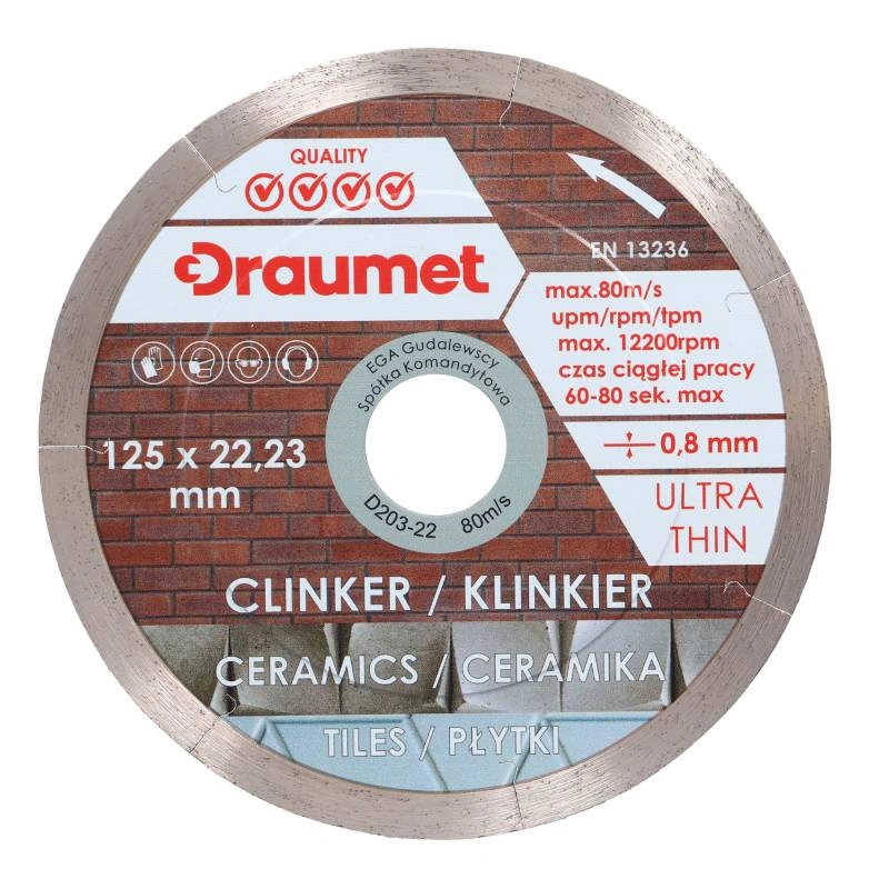 Disc diamantat Ultra-Subtire pentru ceramica portelanata 125x0.8mm [3]