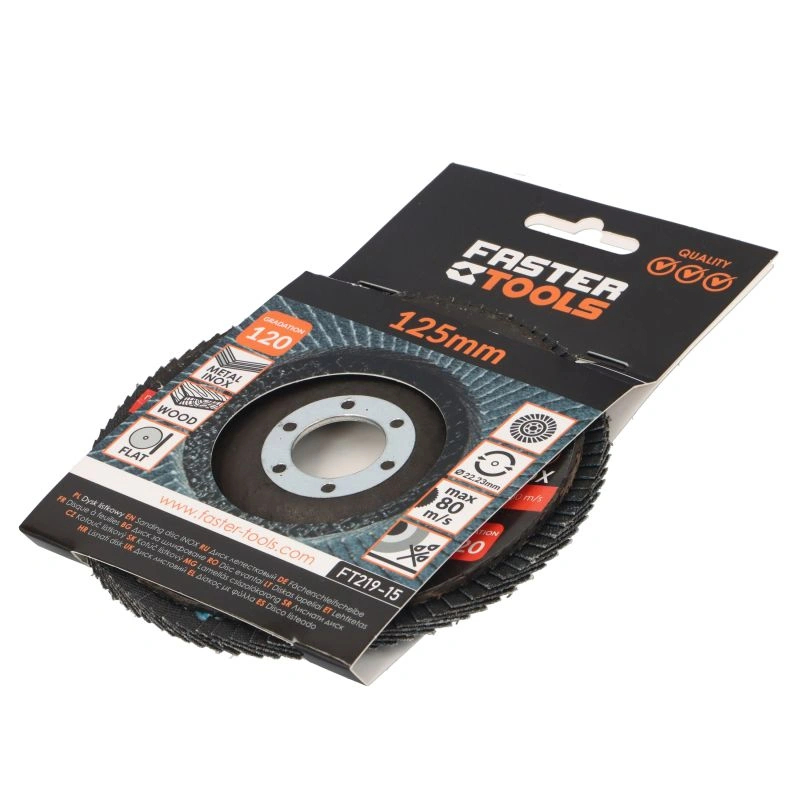 Disc lamelar INOX 125mm P120 Faster Tools [2]