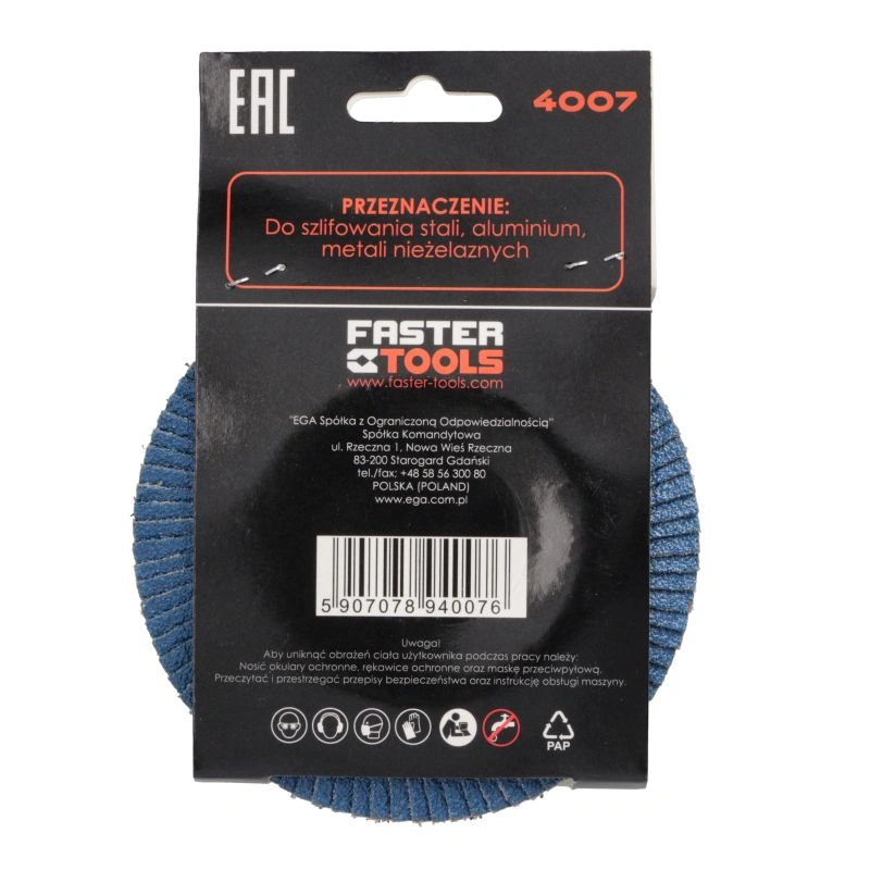Disc lamelar INOX 125mm P80 Faster Tools [5]