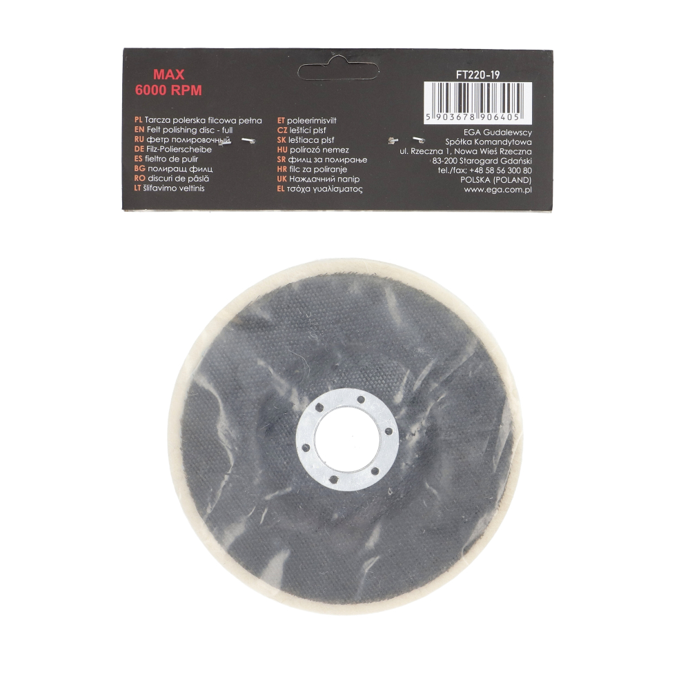 Disc pasla pentru lustruit 120x10x22.23mm Faster Tools [7]
