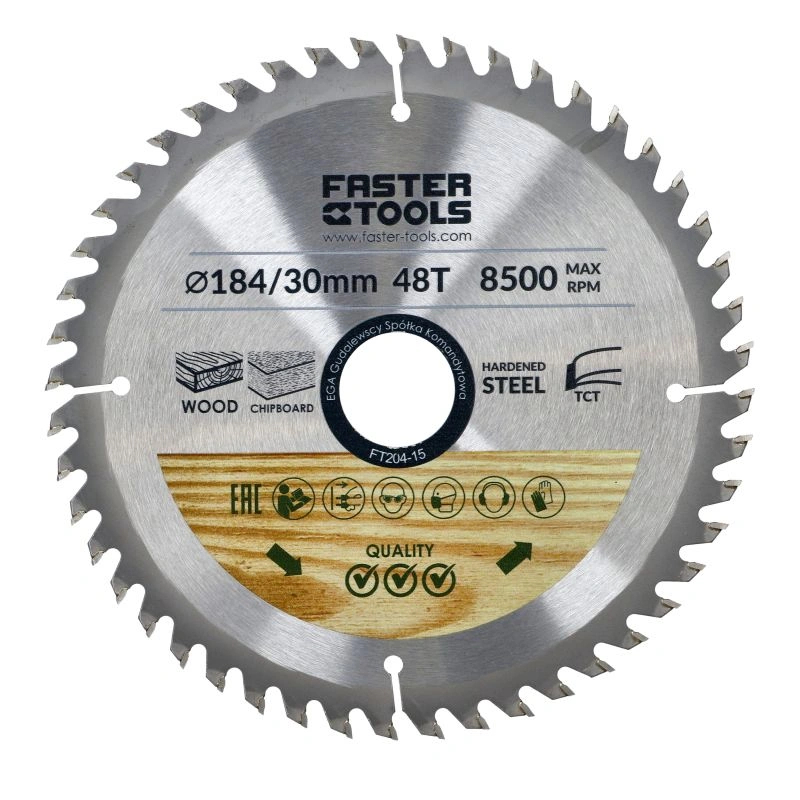 Disc pentru ferastrau circular diametru 184x30mm gaura 48 dinti Faster Tools [3]