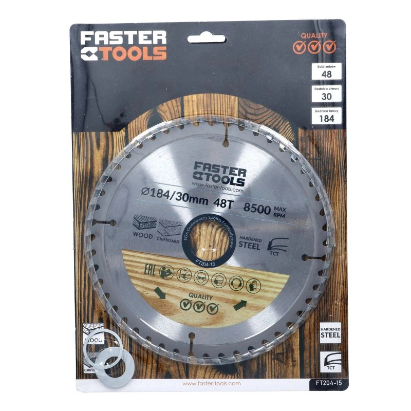 Disc pentru ferastrau circular diametru 184x30mm gaura 48 dinti Faster Tools [4]