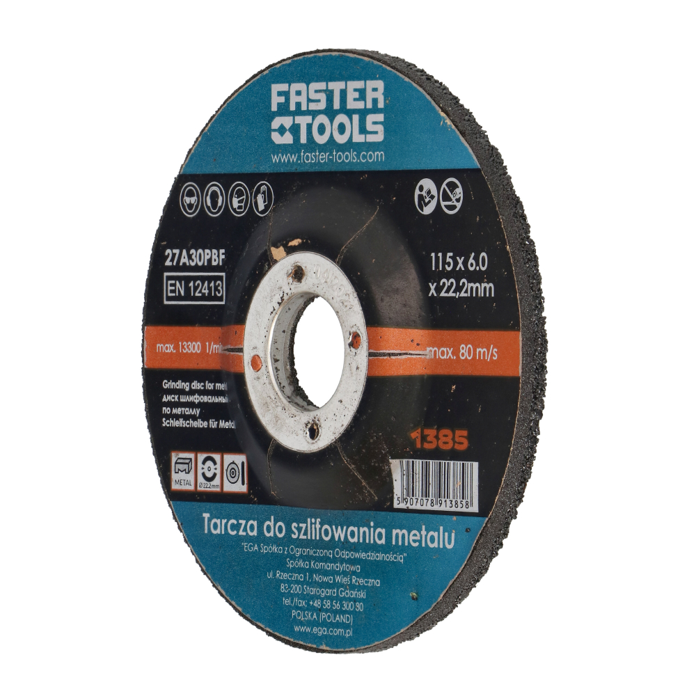 Disc pentru polizare metal 125x6mm Faster Tools [2]
