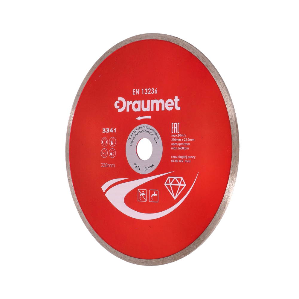 Disc profesional continuu pentru ceramica 125x22.2mm Draumet [1]