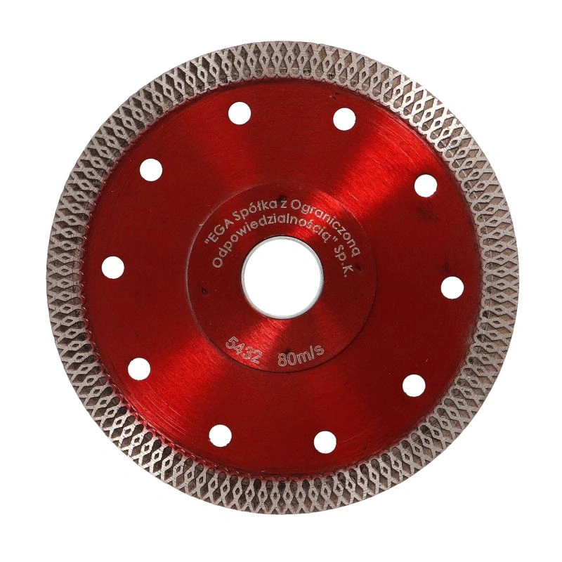 Disc profesional subtire turbo pentru taiere ceramica dura, gresie portelanata 125x1.2mm Draumet [3]