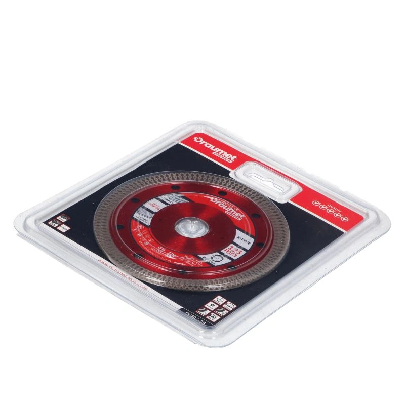 Disc profesional subtire turbo pentru taiere ceramica dura, gresie portelanata 125x1.2mm Draumet [4]