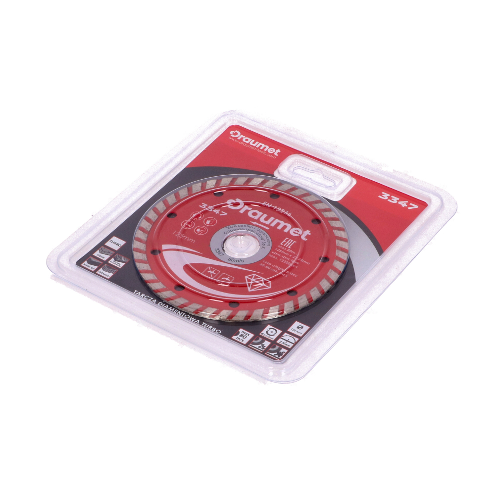 Disc profesional turbo taiere beton si ceramica 230x22.2mm Draumet [2]