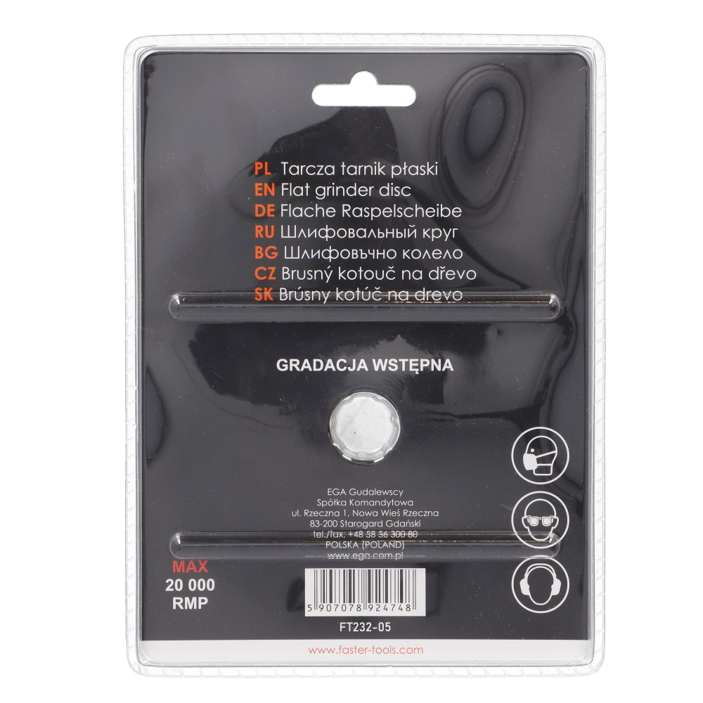 Disc raspel drept 125mm Faster Tools [6]
