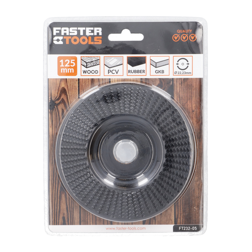 Disc raspel drept 125mm Faster Tools [5]