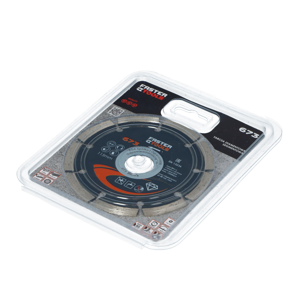 Disc segmentat pentru taiere beton 115x22.2mm Faster Tools [2]