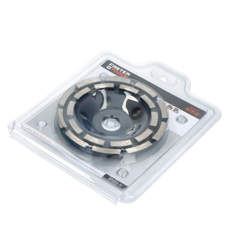 Disc slefuire tip cupa cu pastile vidia duble 125mmx22.2 Faster Tools [2]