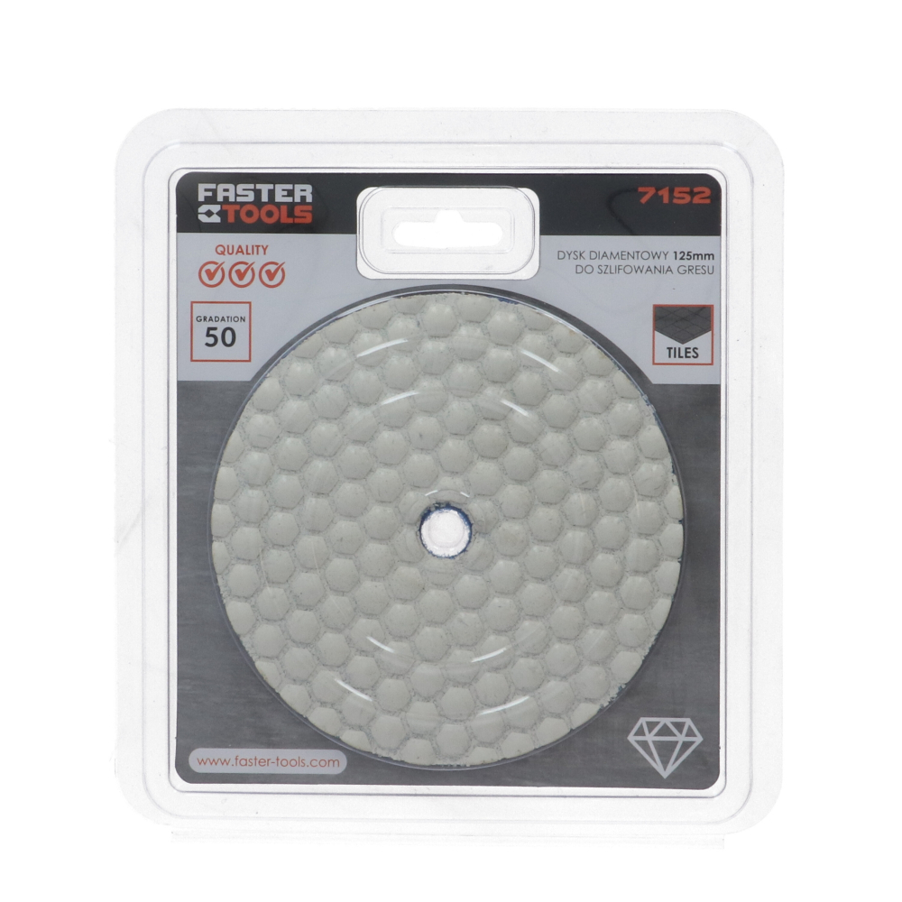 Discheta pentru slefuire uscata 125mm granulatie 100 Faster-Tools [3]