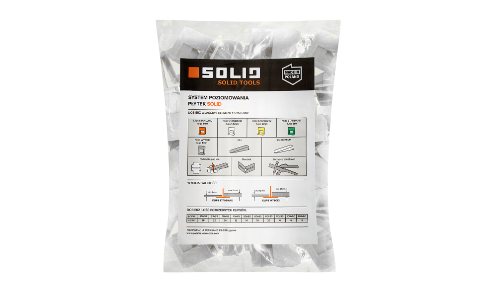 Distantieri profesionali 1.5mm pentru nivelare placi ceramice 100buc/punga Solid Tools [2]