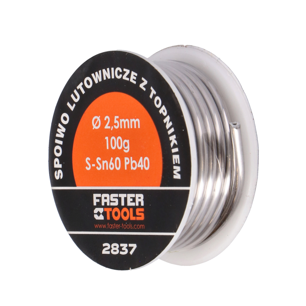 Fludor pentru electricieni 1mmx100gr SN60-PB40 Faster Tools [2]