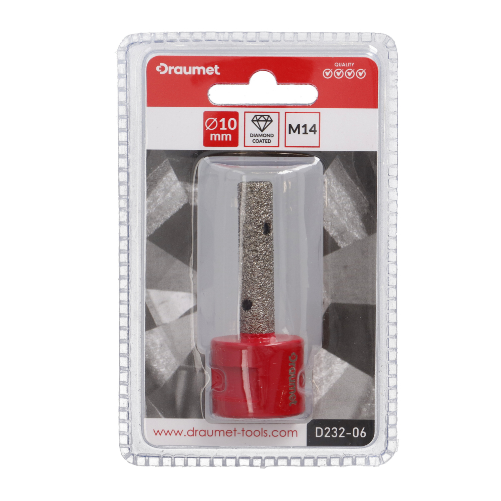 Freza diamantata M14-10mm pentru slefuire ceramica si piatra naturala Draumet [4]