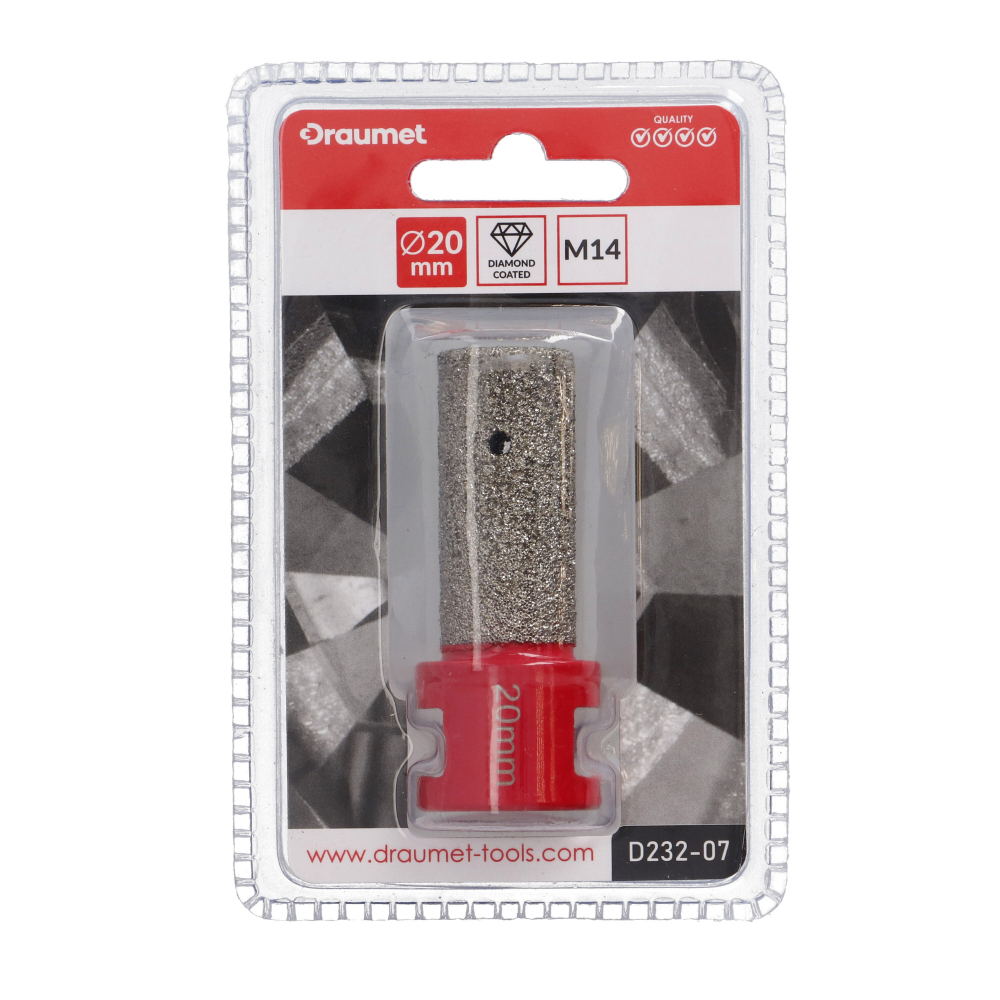 Freza diamantata M14-20mm pentru slefuire ceramica si piatra naturala Draumet [6]