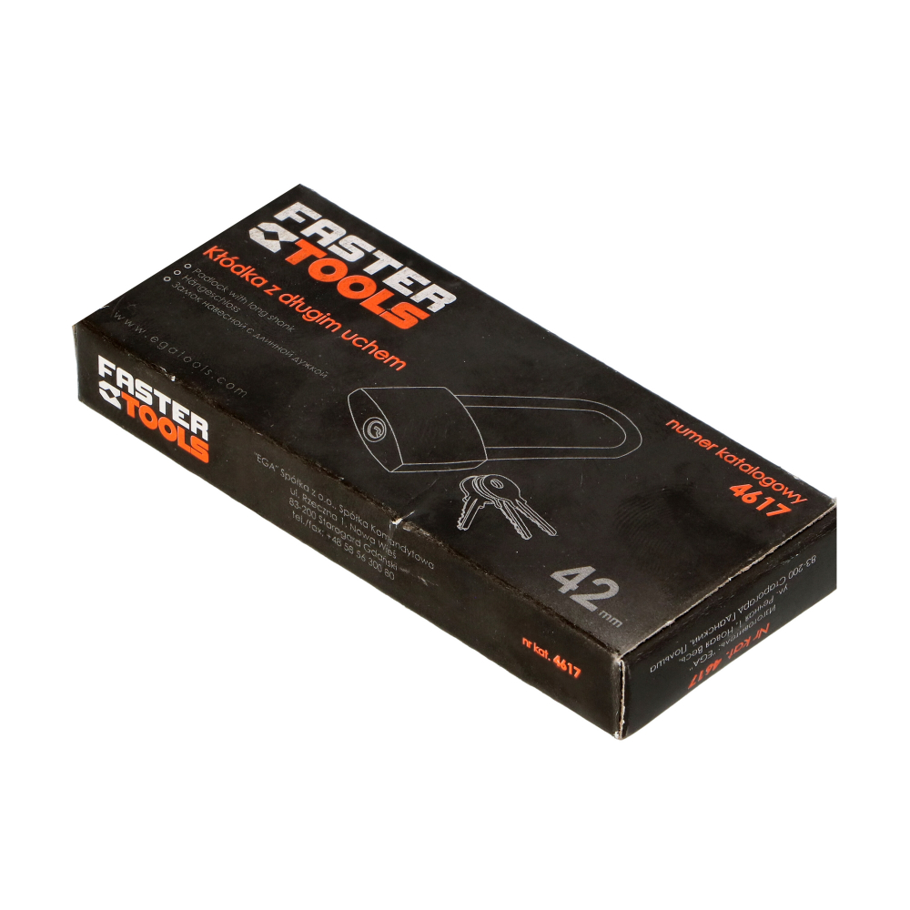 Lacat metalic galben lung 37mm Faster Tools [2]