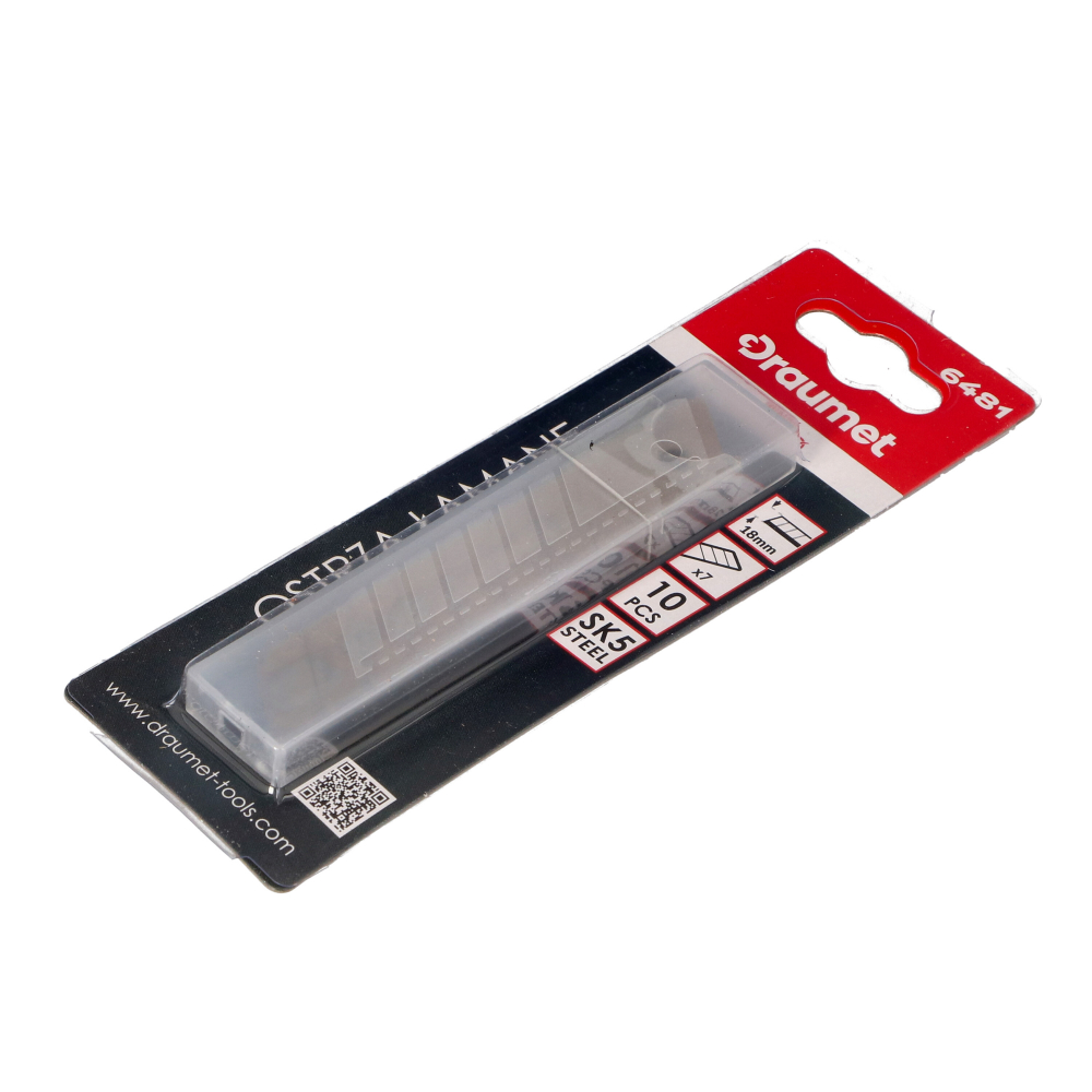 Lame de cutter profesionale 18x100x0.5mm 10buc/set SK5 - Draumet [2]