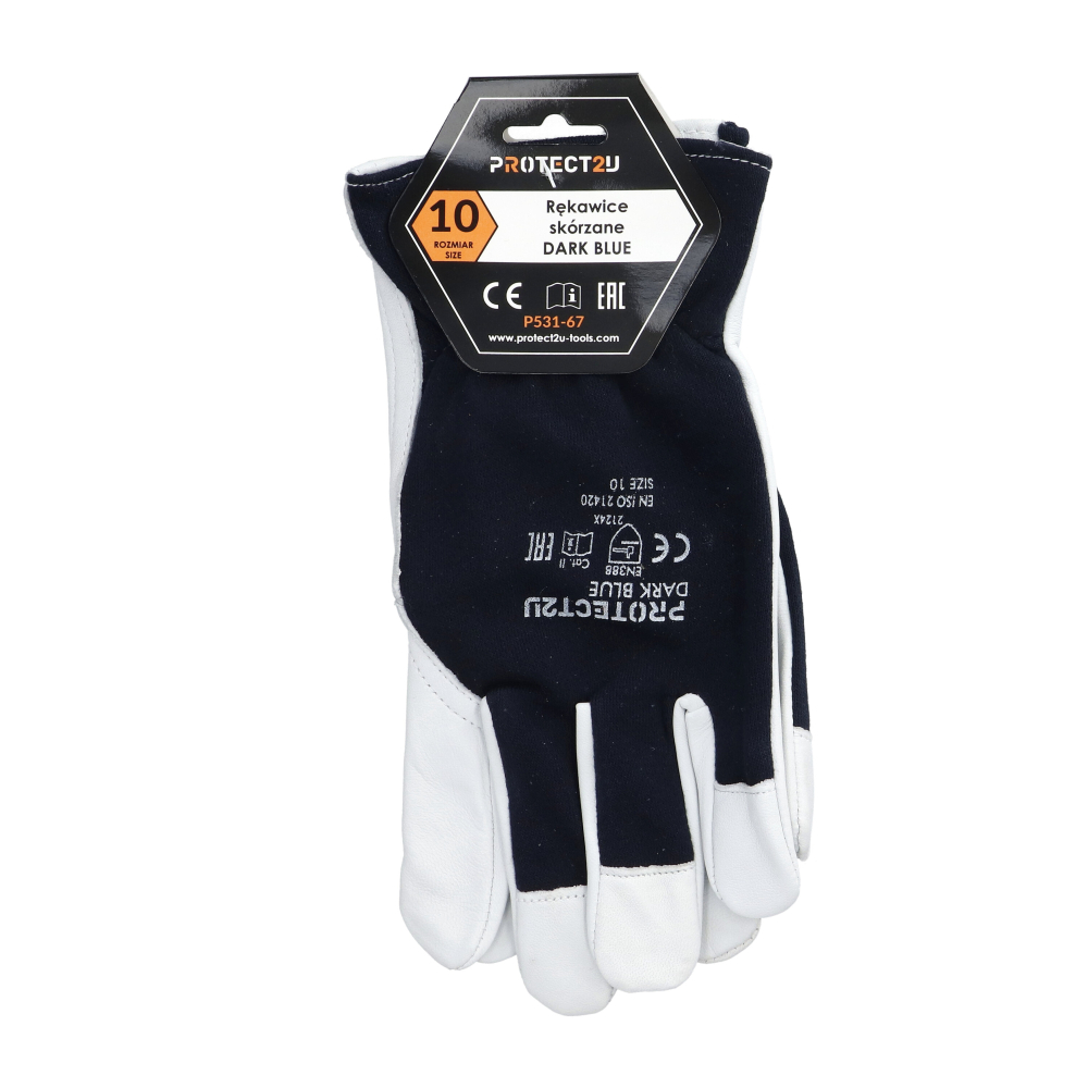 Manusi din piele de capra fina si bumbac cu elastic M10 Protect2U [5]