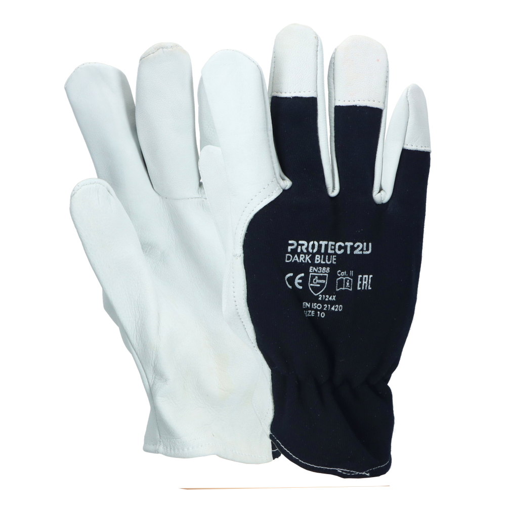 Manusi din piele de capra fina si bumbac cu elastic M10 Protect2U [4]