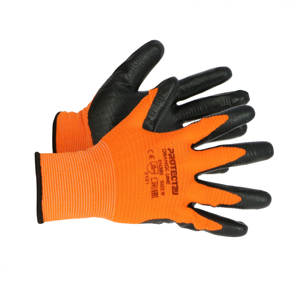 Manusi subtiri din nitril PRO ORANGE marimea 10 Protect2U [2]