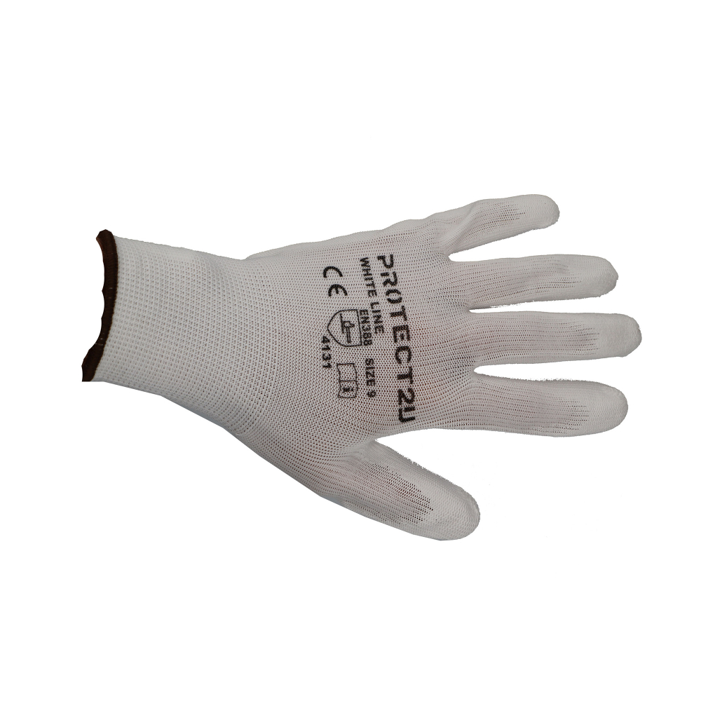Manusi subtiri din nitril WHITE marimea 9 Protect2U [2]