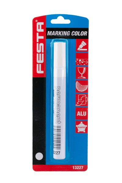 Marker cu vopsea alba in tub metalic Festa [3]