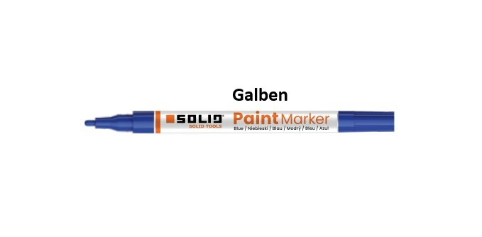 Marker cu vopsea galbena subtire Solid Tools [1]