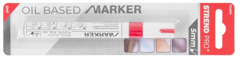 Marker cu vopsea rosie in tub metalic SK [3]