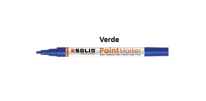 Marker cu vopsea verde subtire Solid Tools [1]