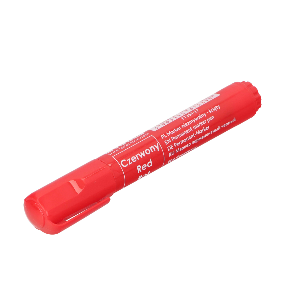 Marker permanent gros rosu Faster Tools [3]