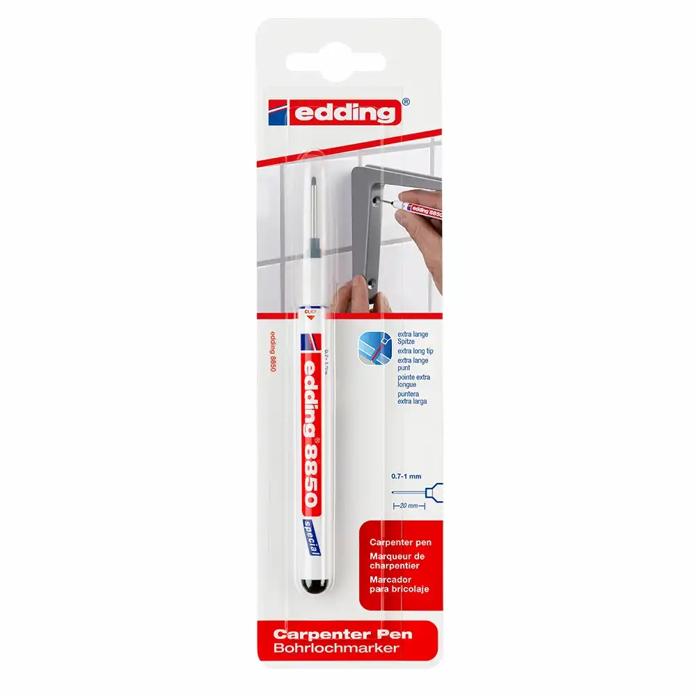 Marker permanent negru cu varf lung 0.7-1mm Edding [5]