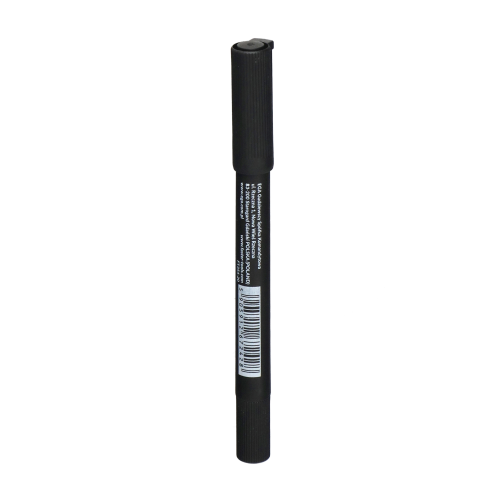 Marker permanent subtire negru cu 2 varfuri Faster Tools [2]