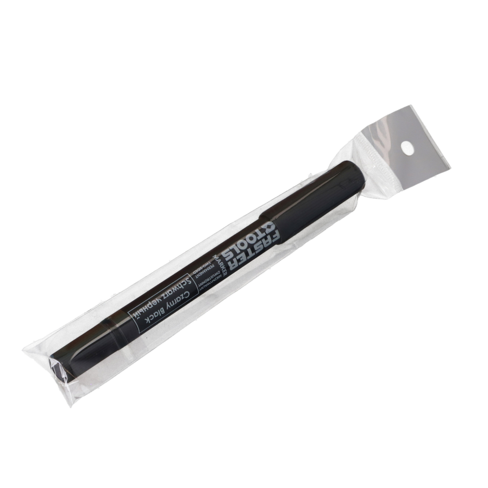 Marker permanent subtire verde cu 2 varfuri Faster Tools [4]