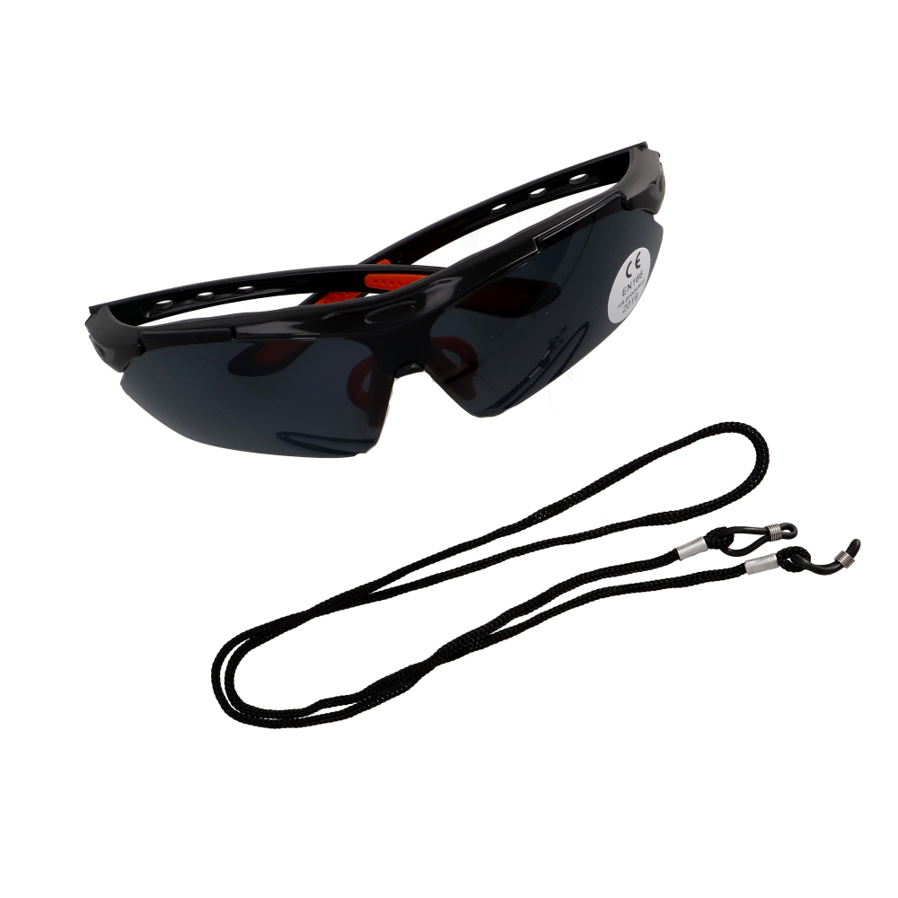 Ochelari de protectie gri cu snur si husa pentru protectie PROTECT2U [2]