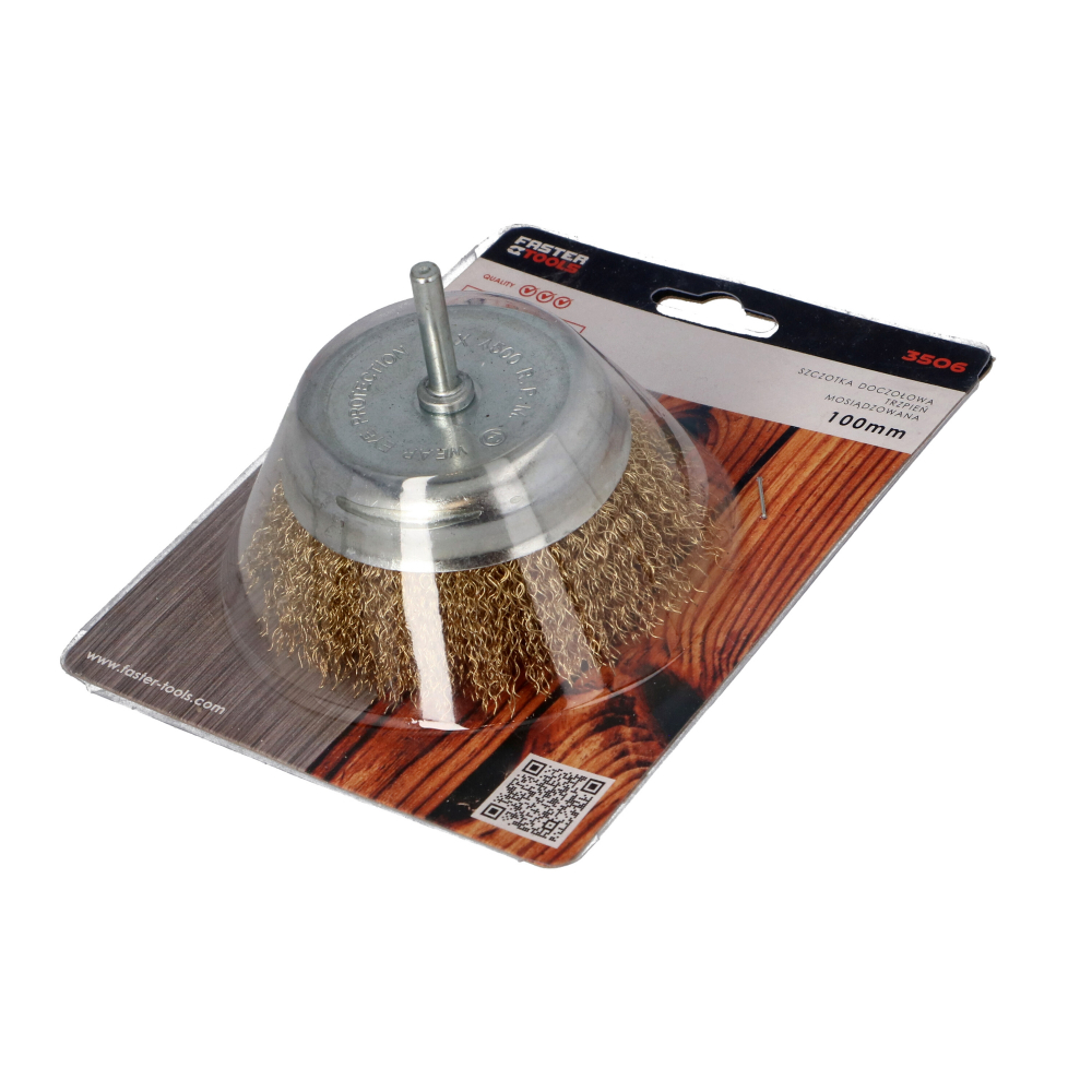Perie de sarma circulara 100mmx30mm pentru bormasina diametru  Faster Tools [2]