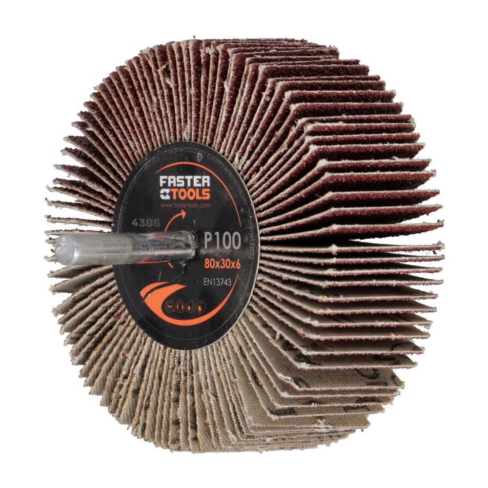 Perie segmentata smirghel 40x20mm granulatie 100 Faster Tools [1]