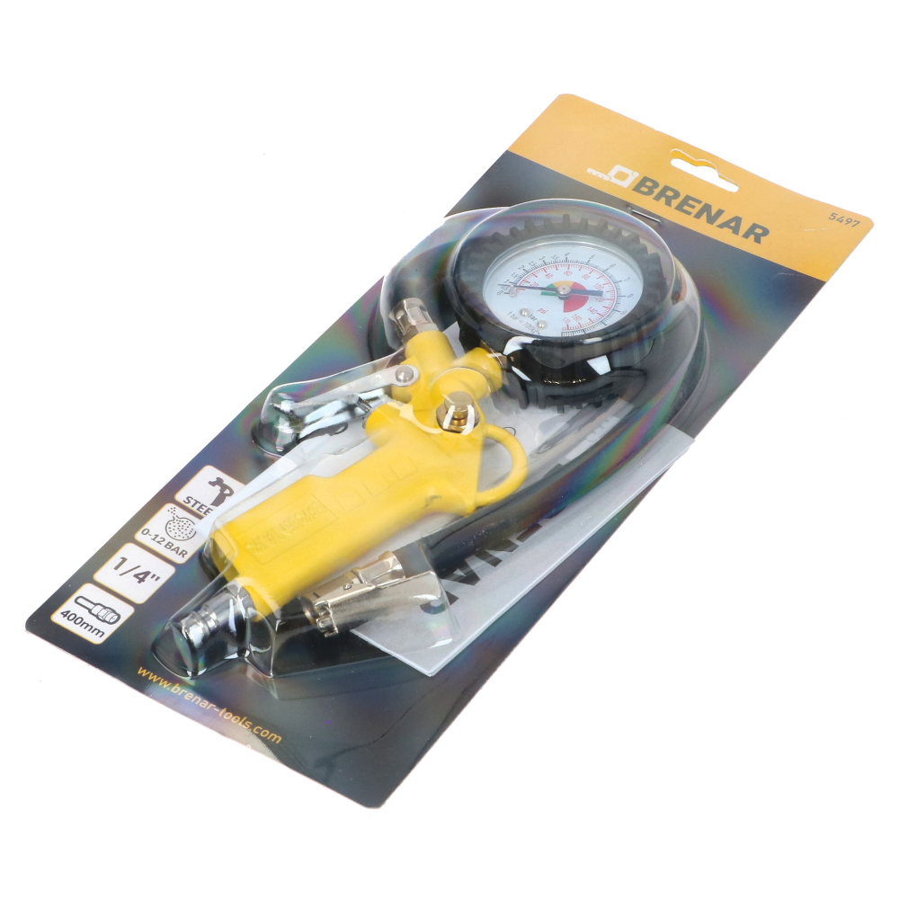 Pistol cu manometru pentru presiune aer max. 12 bari Faster Tools [2]