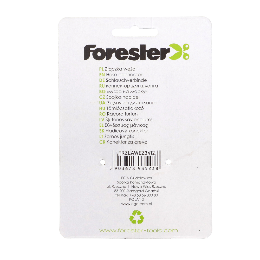 Reductie pentru furtun de 3/4" la furtun de 1/2 cauciucata Forester [4]