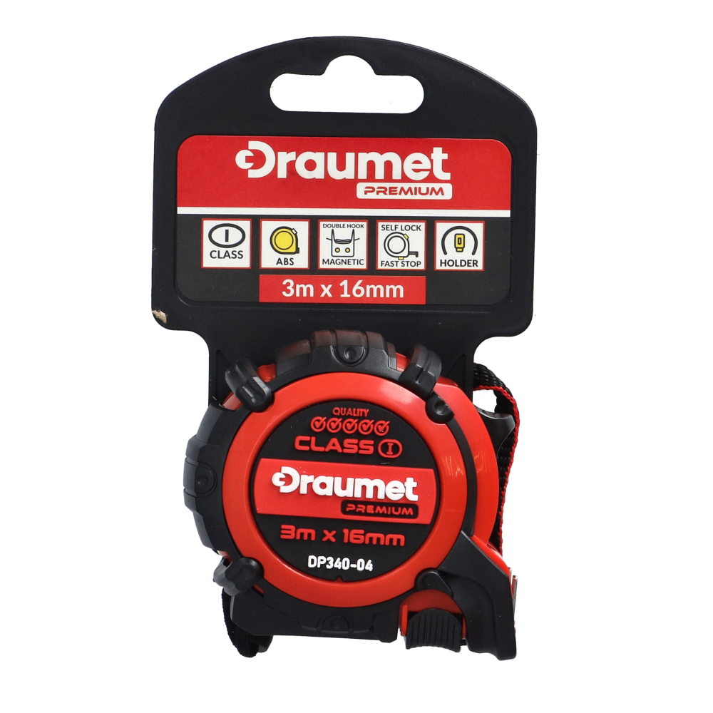 Ruleta PRO 3mx16mm Fast-Stop Draumet [3]