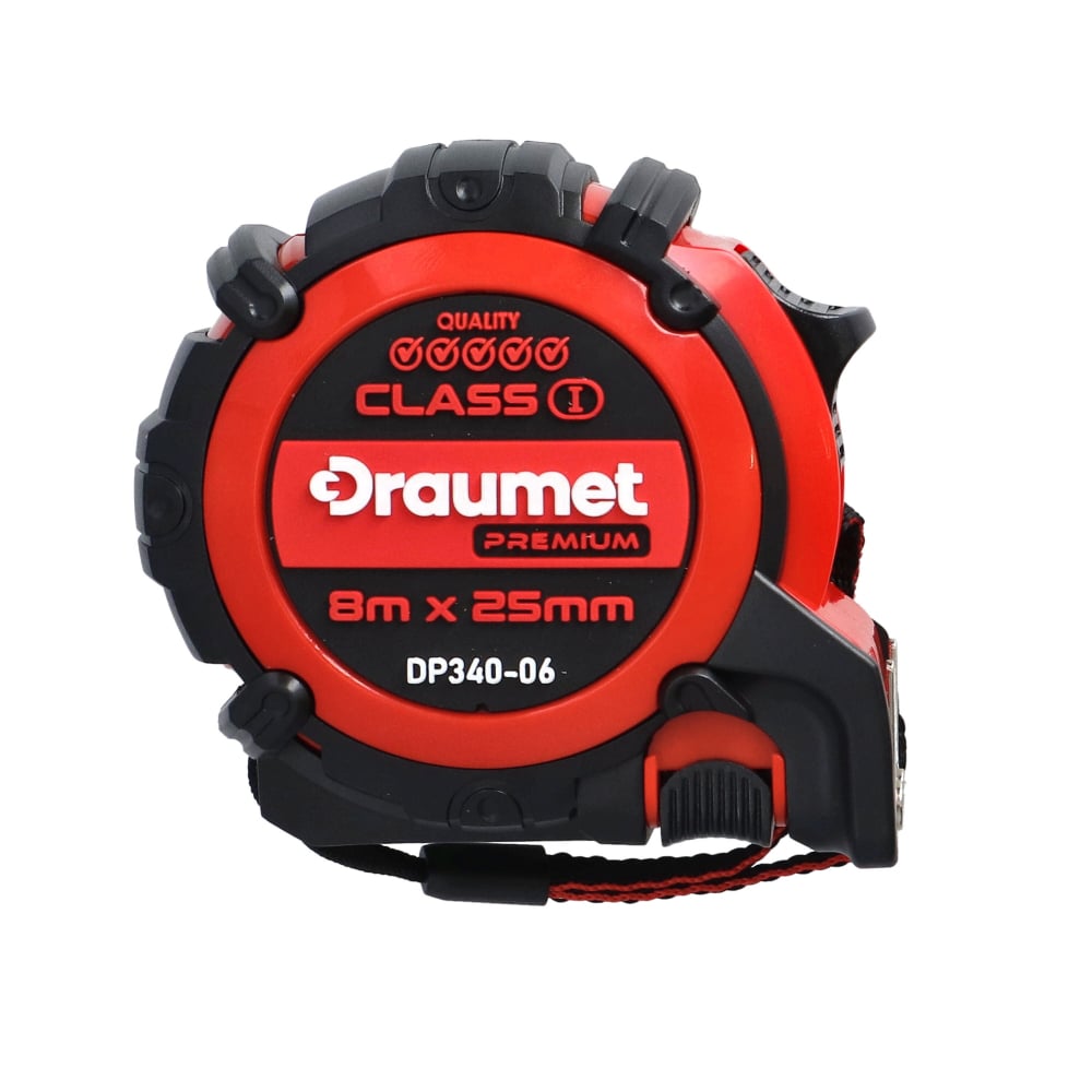 Ruleta PRO 8mx25mm Fast-Stop Draumet [4]