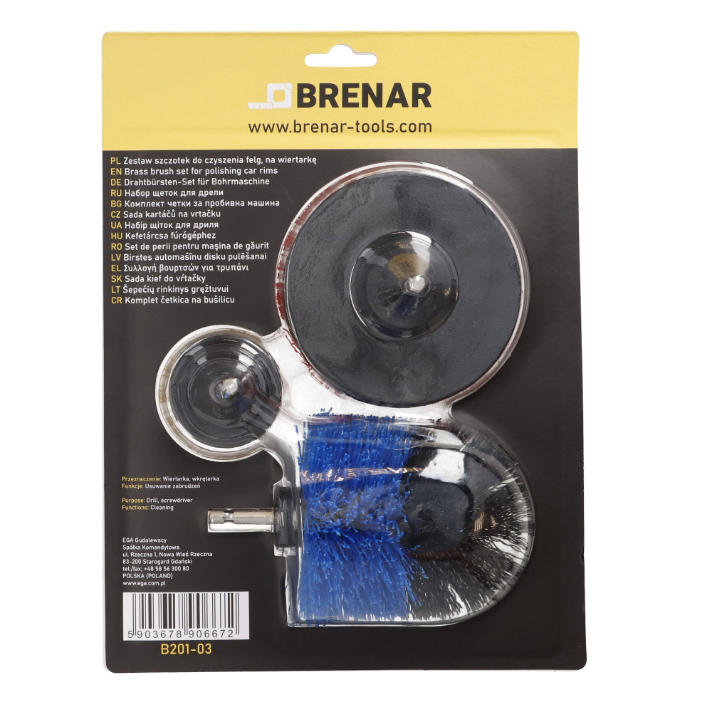 Set 3 perii din plastic pentru bormasina Faster Tools [4]