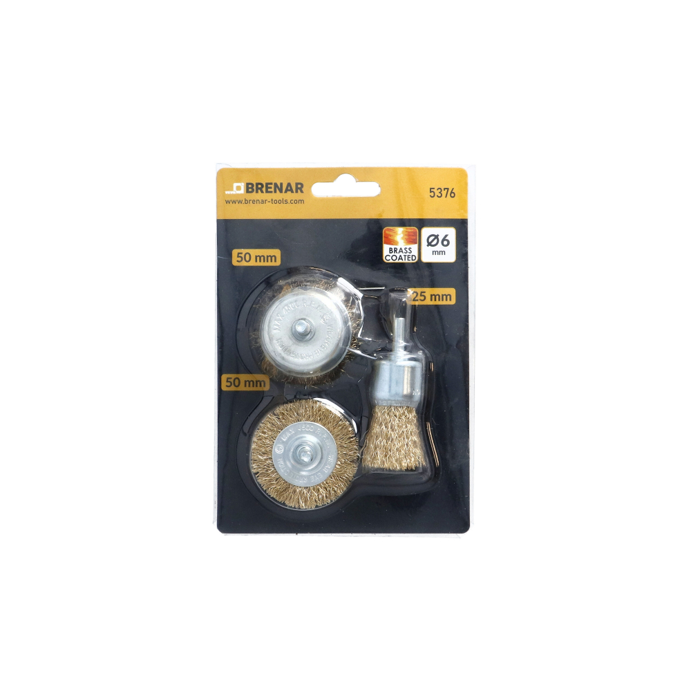 Set 3 perii din sarma pentru bormasina Brenar [2]