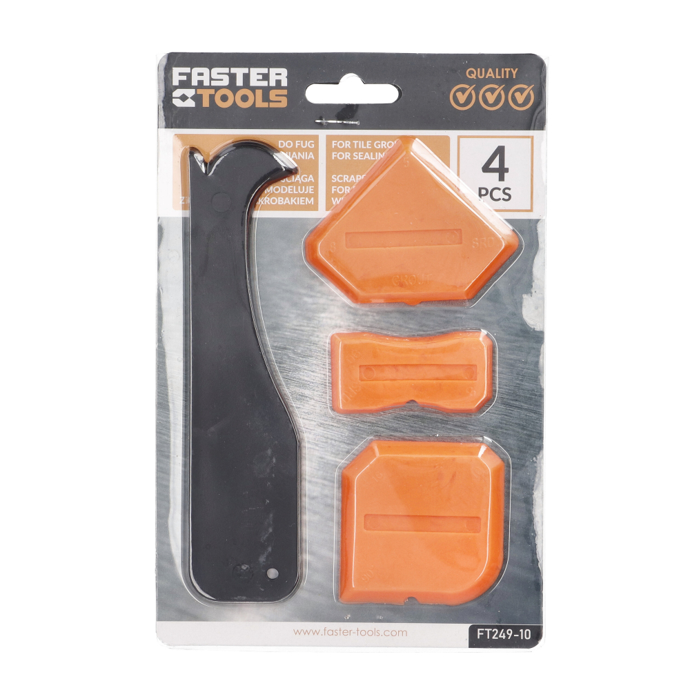 Set 3 spatule pentru silicon + racleta Faster Tools [3]