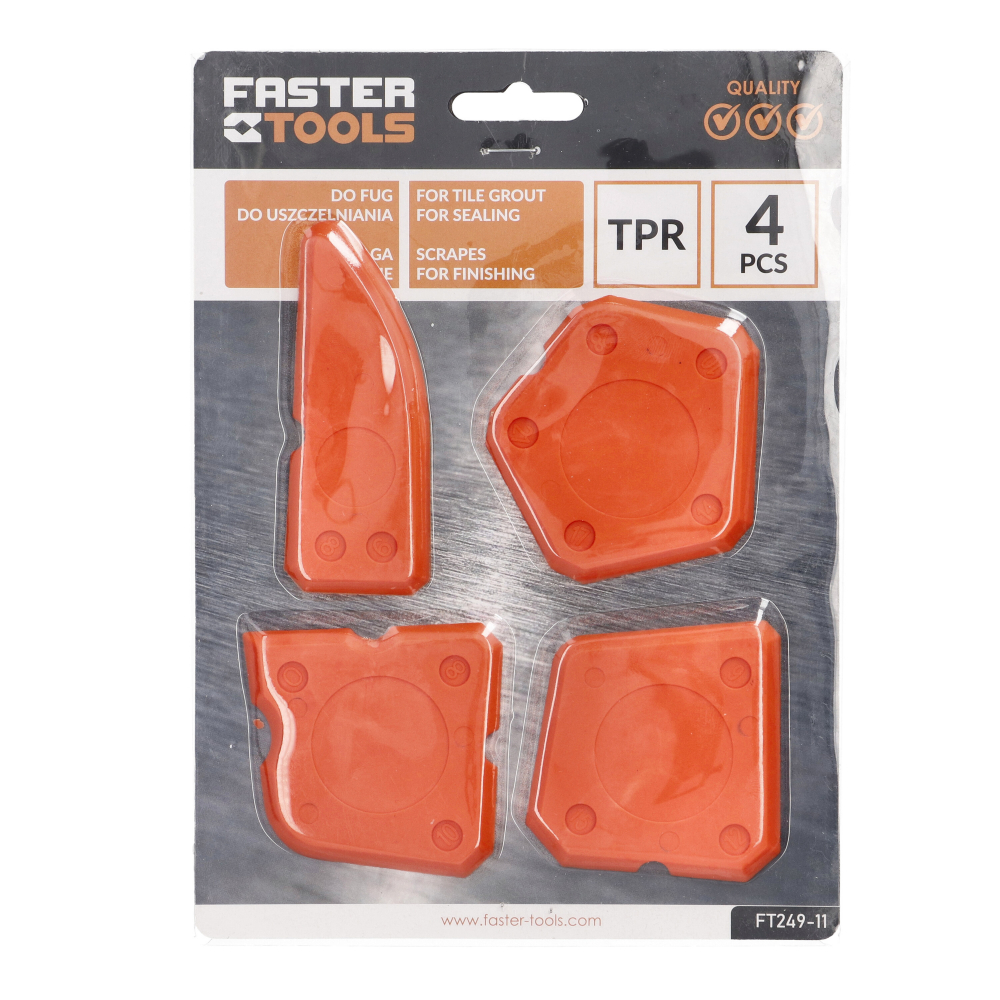 Set 4 spatule pentru silicon  Faster Tools [3]